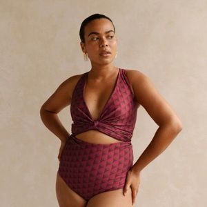 Baiia Two piece reversible swimsuit, size 16/18